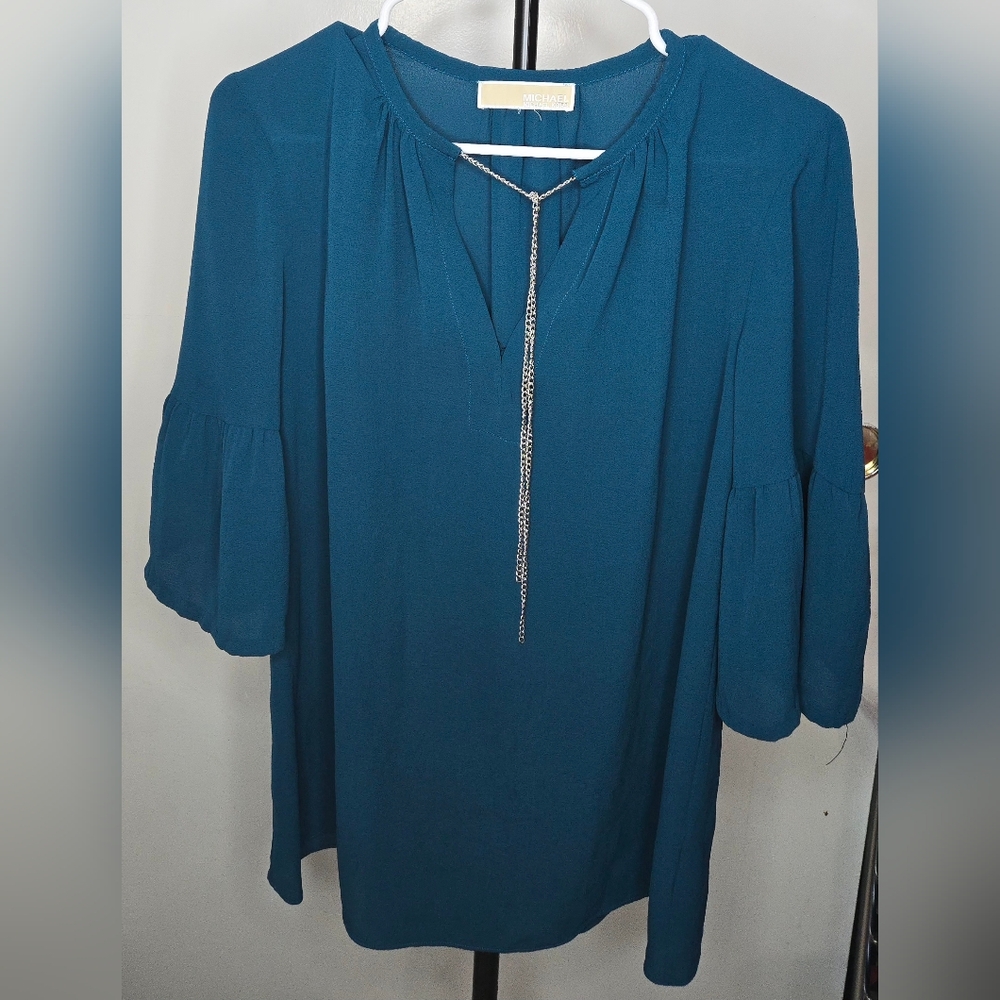 Teal Women's Top Micheal Kors Size Medium Used